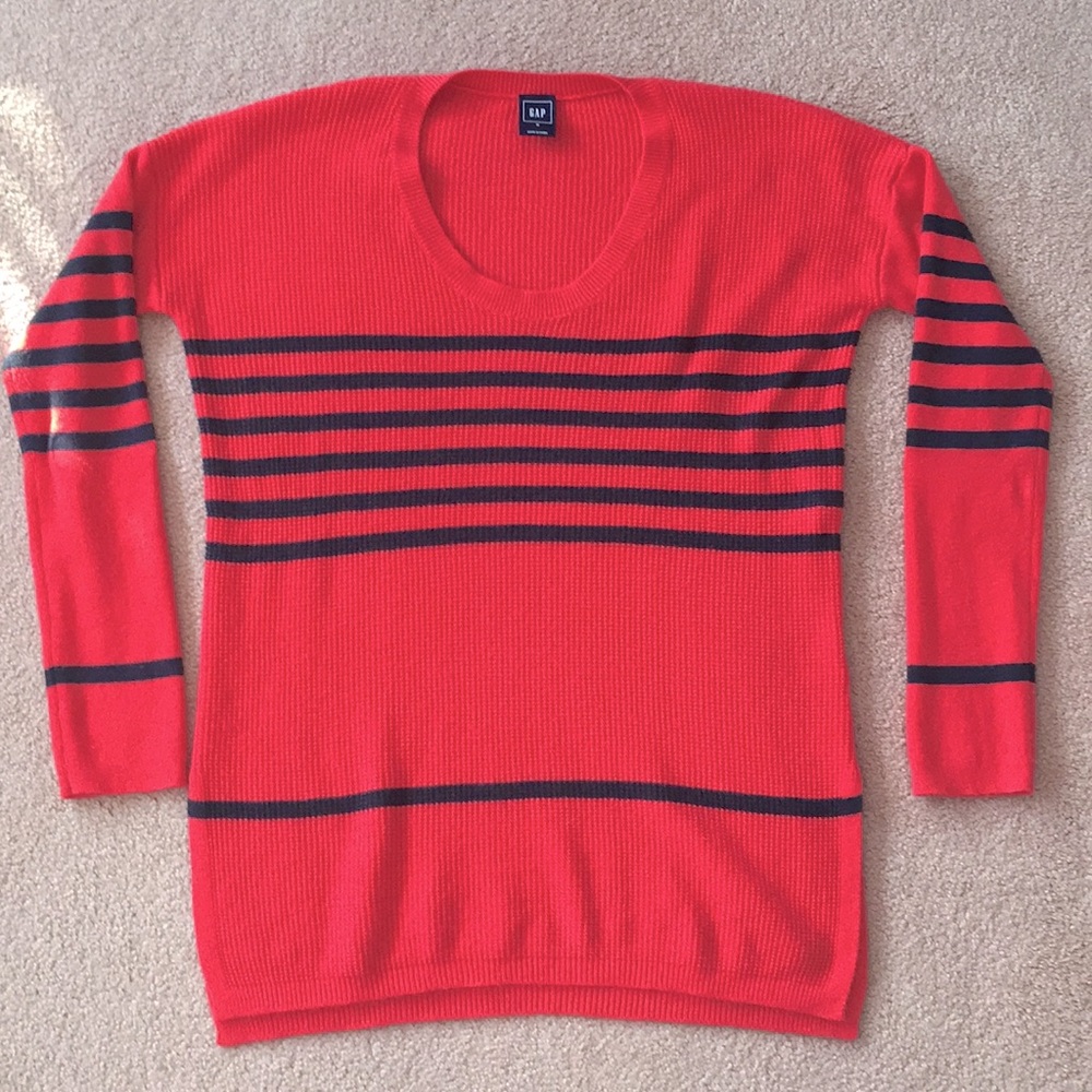 GAP Waffle Knit Striped Sweater